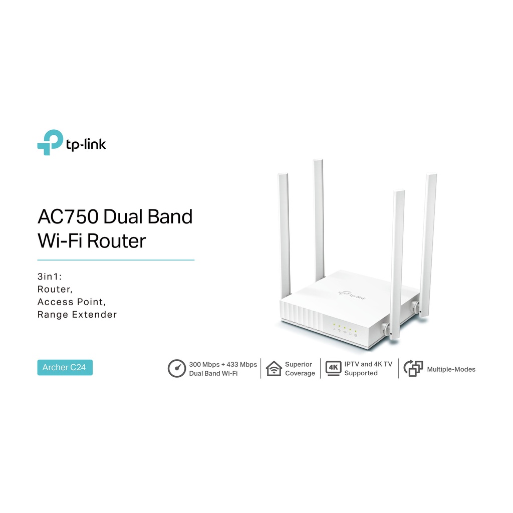 router-เราเตอร์-tp-link-archer-c24-ac750-dual-band-ของแท้รับประกันตลอดอายุการใช้งาน