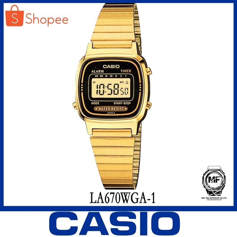 casio-standard-นาฬิกาข้อมือผู้หญิง-สายสเตนเลส-รุ่น-la670wga-1-สินค้าขายดี-ของแท้-100-ประกันศูนย์-casio-1-ปีเต็ม