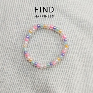 🌈แหวนลูกปัดงานแฮนด์เมด🍀 handmade acrylic ring 🌈🍀