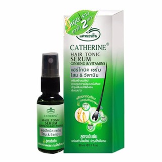 Catherine Hair Tonic Serum Ginseng &amp; Vitamins 30 ml แคทเธอรีน แฮร์โทนิค จินเส็ง &amp; วิตามิน 30 มล.  2308