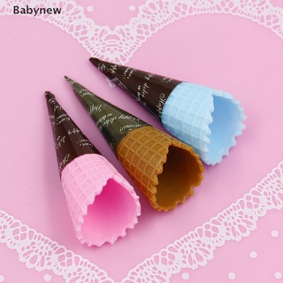 &lt;Babynew&gt; กรวยไอศกรีมเรซิ่น 3D DIY สําหรับตกแต่งอาหาร 10 ชิ้น