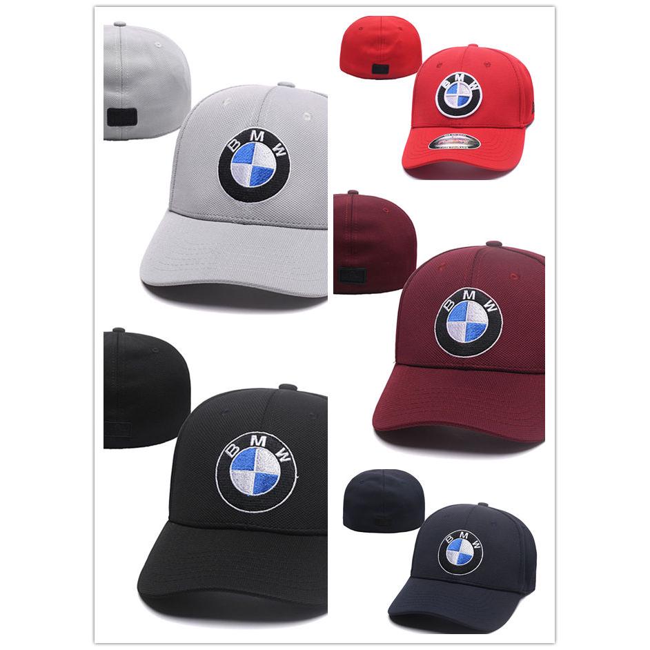 ภาพขนาดย่อของสินค้าหมวกปักลายโลโก้ปรับได้สำหรับ BMW fitted Elastic cap หมวกแก๊ป