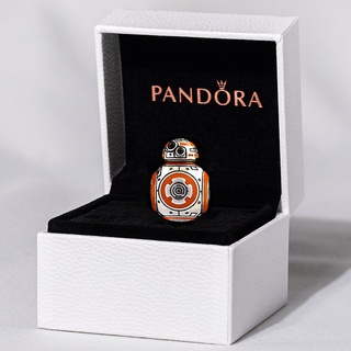 Pandora สร้อยข้อมือเงินแท้ 925 ลาย Star Wars Bb-8 ของขวัญวันเกิด สําหรับผู้หญิง p825