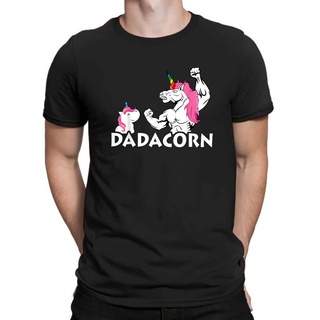 เสื้อวันพีช ความแปลกใหม่บางด้านบนพ่อยูนิคอร์น Dadacorn สําหรับพ่อออกแบบ Tshirt ครอบครัวด้วยกัน 7{;