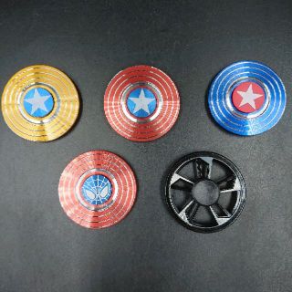 สปินเนอร์​ (Spinner) ลาย โล่ Spiderman &amp; Captain America  &amp; กงล้อแห่งโชคชะตา 💥 วัสดุทำการโลหะอย่างดี งานสวยมาก 💥✨