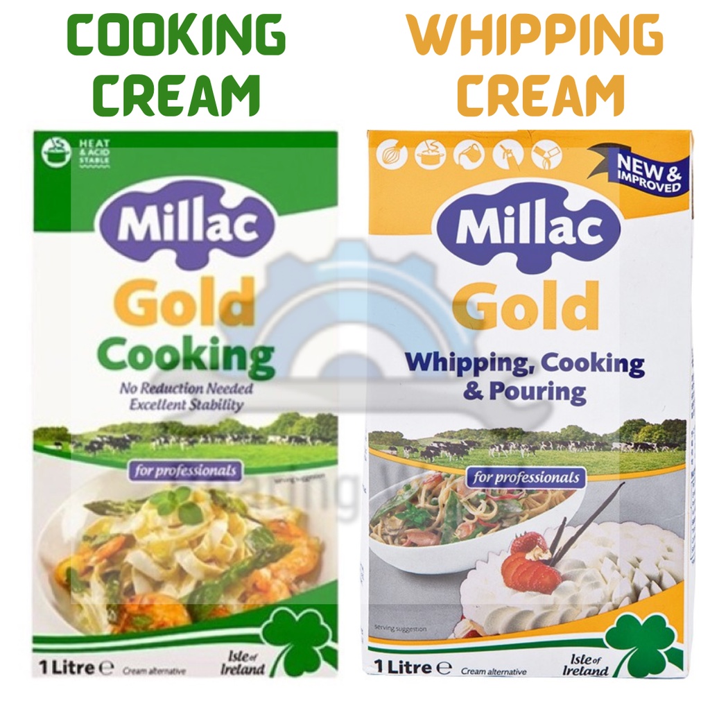 ภาพหน้าปกสินค้าMillac Gold มิลแลคโกลด์ ครีม1 ลิตร วิปปิ้งครีม ทำอาหาร ทำขนม เบเกอรี่ มิแลคโกล Millac cooking whipping จากร้าน bearingworld บน Shopee