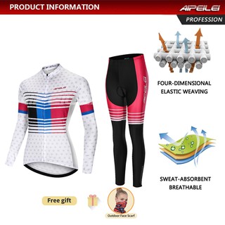 (พร้อมส่ง) Aipeilei เสื้อปั่นจักรยาน แขนยาว คุณภาพสูง สําหรับผู้หญิง