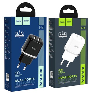 ⚡ หัวชาร์จ Hoco N4 Aspiring wall charger/ dual USB /2.4A output