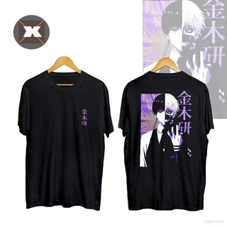 เสื้อยืดโอเวอร์ไซส์Tokyo Ghoul - Kanki เสื้อยืดลําลองแขนสั้นคอกลมพิมพ์ลายการ์ตูน Halloween Plus SizeS-3XL