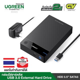 ภาพหน้าปกสินค้าUGREEN กล่องใส่ฮาร์ดดิส External Hard Drive Enclosure 3.5 USB 3.0 to SATA Hard Disk Case รุ่น 50423 f ขนาด 2.5/3.5 นิ้ว ซึ่งคุณอาจชอบสินค้านี้