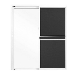Aluminum door 3K-X 180X205CM WH S-S SLIDE DOOR Door frame Door window ประตูอลูมิเนียม ประตูAluminum บานเลื่อน S-S มุ้ง 3