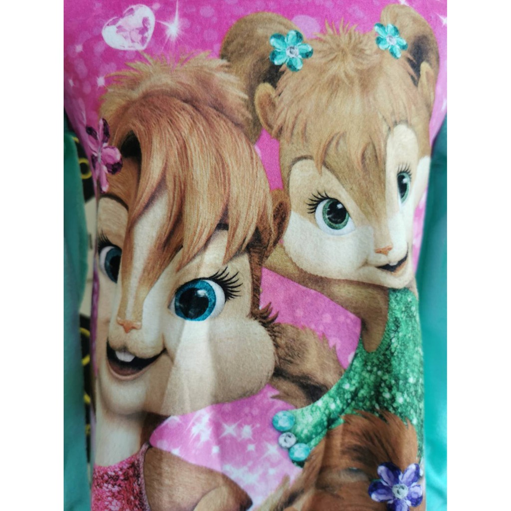 ชุดนอน-ลายการ์ตูน-the-chipettes-ผ้าสำลีอุ่นๆ