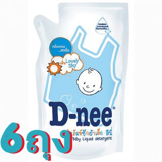 D-Nee ซักผ้าเด็ก 600มล. (6ถุง)