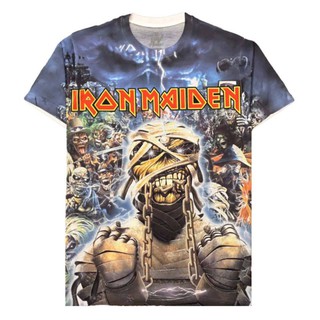 เสื้อวงร็อค✨✨Ironmaiden.✨✨คอฟิต‼️ทรงสวย‼️ผ้าบาง‼️สกรีนเต็ม‼️