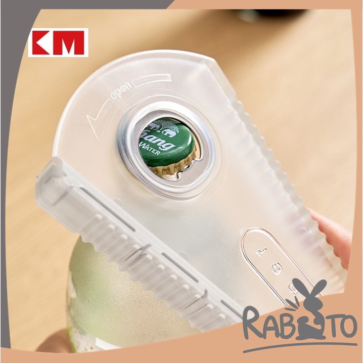 ถูกที่สุด-rabito-km5099-ที่เปิดกระป๋อง-ที่เปิดอเนกประสงค์กระป๋องเปิดฝาขวด-มีกันลื่นฝาเกลียว