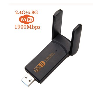 Wireless USB WiFi ADAPTER 1900Mbps USB การ์ดเครือข่าย 1200Mbps WIFI Dongle USB LAN Ethernet Dual Band 2.4G 5.8G DRIVER