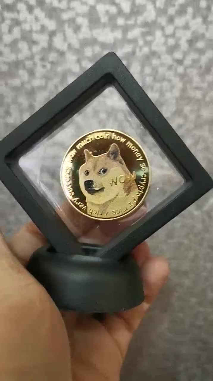 dogecoin-พร้อมฐานวาง-เหรียญdogecoin-เหรียญน้องหมา-bitcoin-ethereum