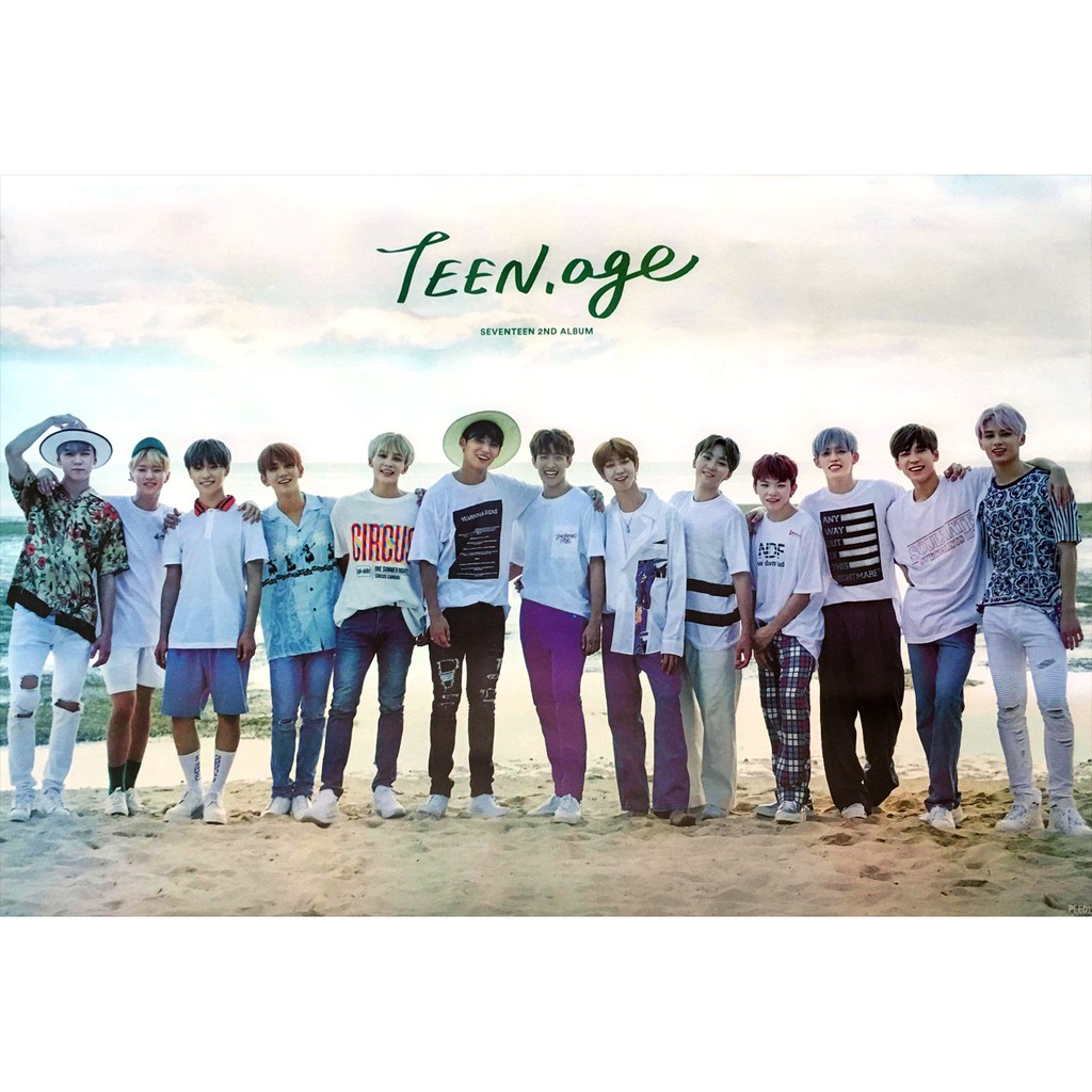 โปสเตอร์-รูปถ่าย-บอยแบนด์-เกาหลี-seventeen-teen-age-2017-poster-24-x35-inch-korea-boy-band-k-pop-hip-hop-r-amp-b