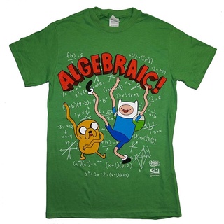 【🔥🔥】100%cotton เสื้อยืดผู้ชาย Adventure Time Algebraic Finn And Jake Cartoon T-Shirt Tee men เสื้อ ยืด ผู้ชาย คอกลม โอ