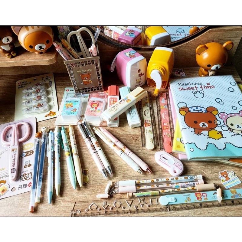 อุปกรณ์เครื่องเขียนน้องหมี-ริลัคคุมะ-rilakkuma-เครื่องเขียนน่ารัก-พร้อมส่ง