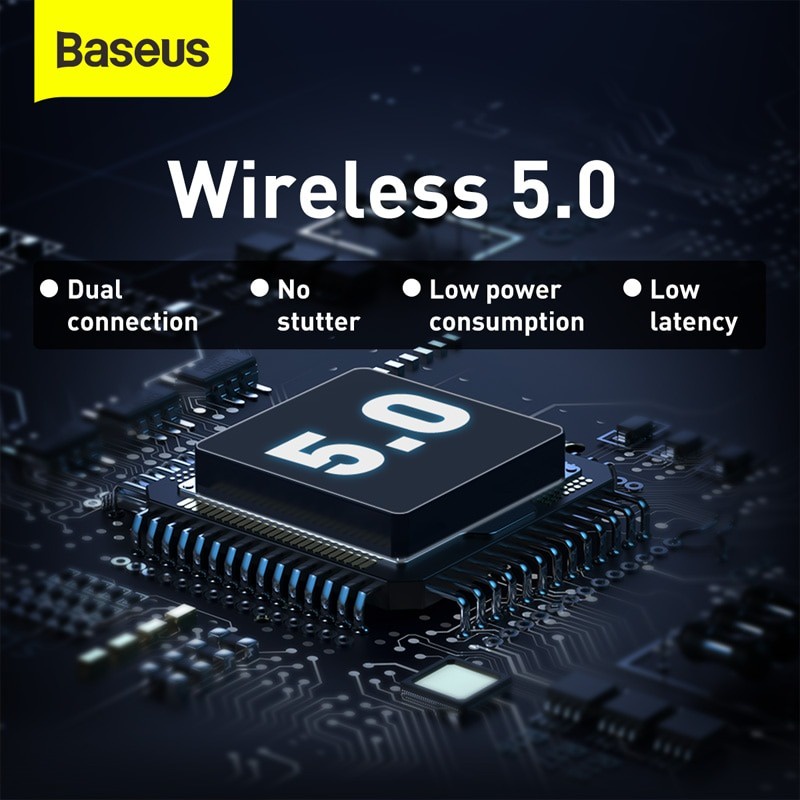 ภาพสินค้าBaseus WM01 หูฟังบลูทูธ หูฟังไร้สาย TWS True Wireless BT 5.0 ลดเสียงดีเลย์ เสียง Hi Fi Stereo จากร้าน atmmobile บน Shopee ภาพที่ 6
