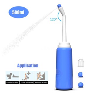 C &amp; R 500ml Portable Bidet Handheld Travel Sprayer Hygiene Bottle Women Personal Toilet Spray Water Washer Bottle