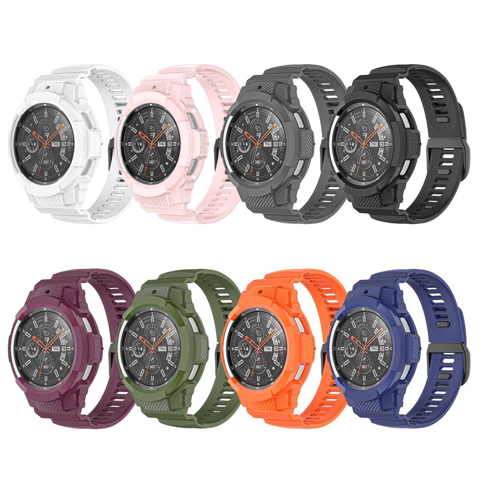ภาพสินค้าสายนาฬิกาข้อมือซิลิโคน พร้อมเคส แบบเปลี่ยน สําหรับ Samsung Galaxy Watch 4 Classic 42mm 46mm จากร้าน chaeui.th บน Shopee ภาพที่ 5