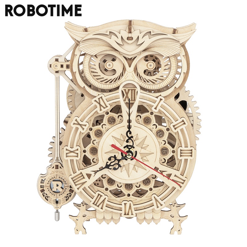 robotime-rokr-ชุดตัวต่อนาฬิกาไม้-รูปนกฮูก-3d-diy-161-ชิ้น-สําหรับเด็ก-ผู้ใหญ่-lk5