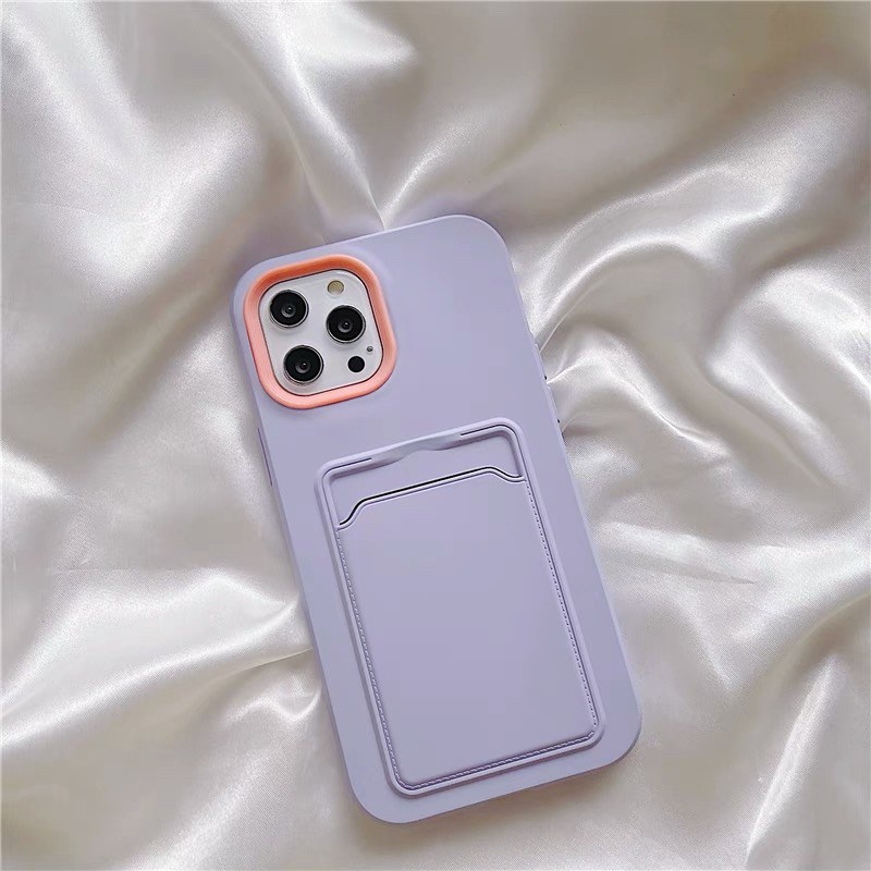 เคสไอโฟน-เคสซิลิโคน-12-13-promax-iphone-case-for-iphone-x-xs-max-xr-7-8plus-ประกบบัตรสีทึบ-tpu-s1141