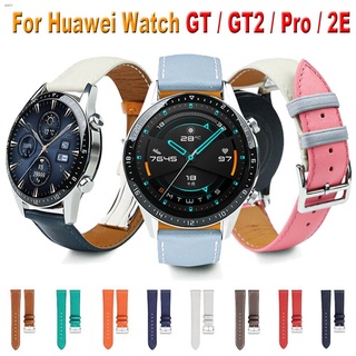 สายนาฬิกาข้อมือหนัง ระบายอากาศ สําหรับ Huawei GT 2 Pro GT2 GT3 46mm GT 2e Honor Magic Watch