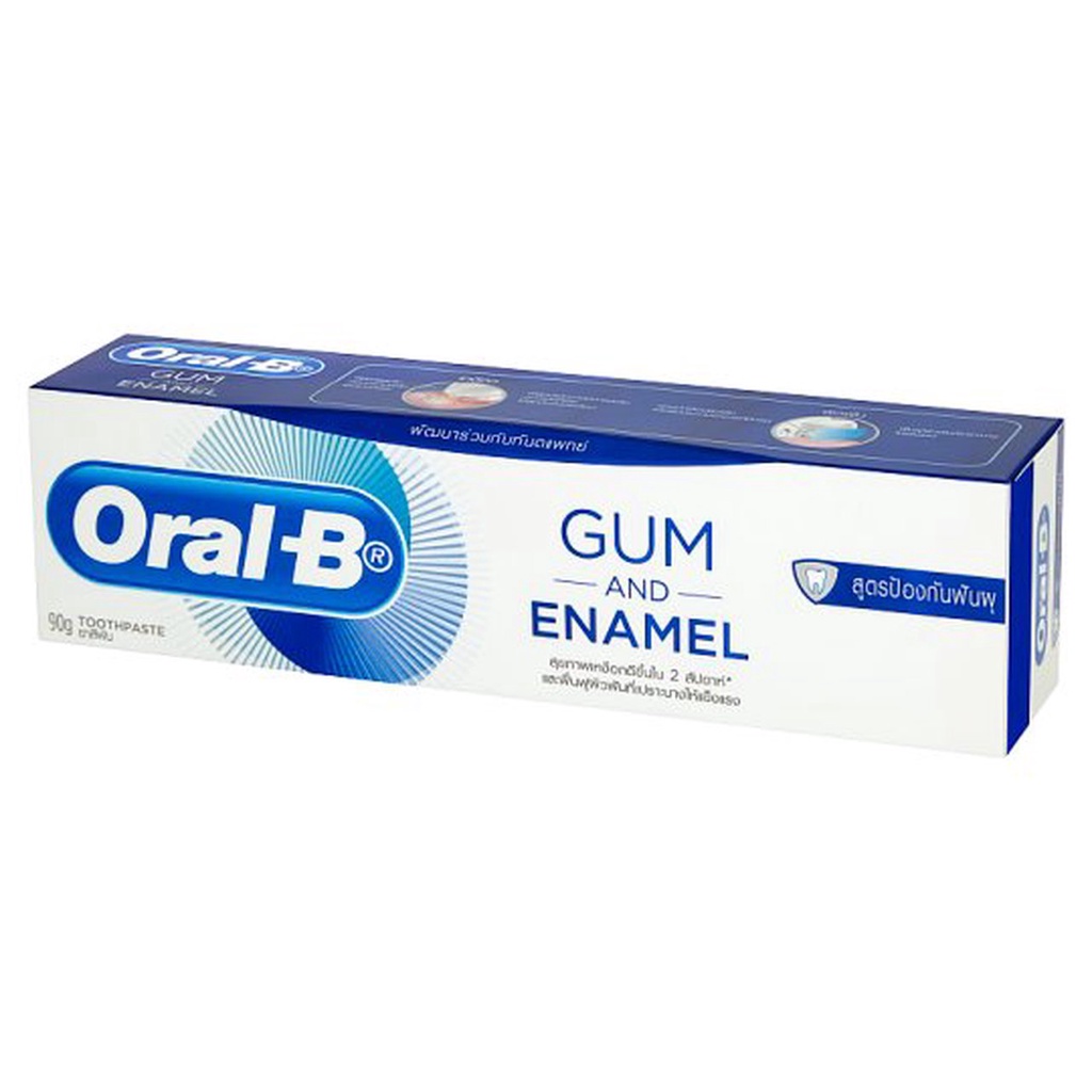 oral-b-ออรัลบี-ยาสีฟัน-กัมแอนด์อินาเมล-สูตรป้องกันฟันผุ-90-กรัม
