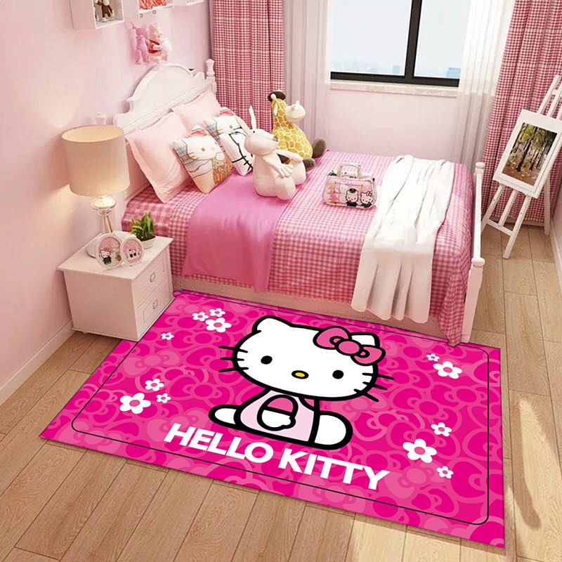 hello-kitty-พรมปูพื้นห้องนอน-พรมปูพื้น-พรมปูพื้นน่ารัก-ผ้าปูพื้นห้องนอน