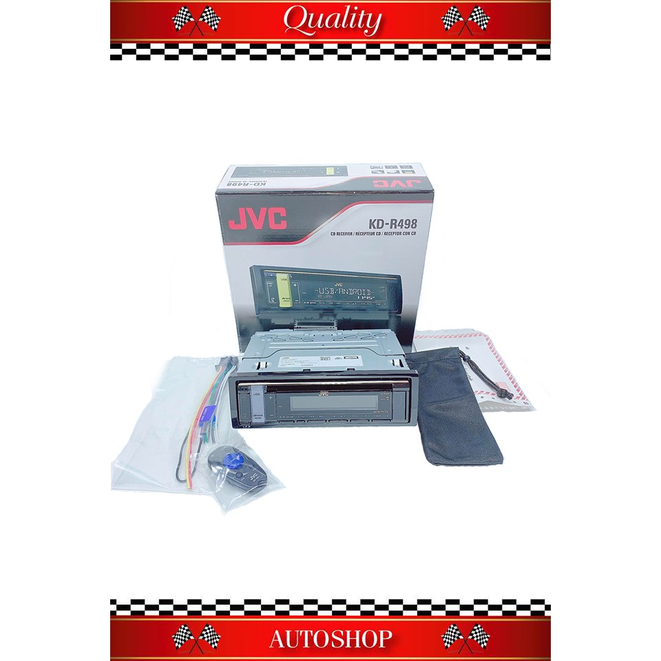 วิทยุติดรถยนต์ 1Din CD / USB / MP3 / AUX ยี่ห้อ JVC (เจวีซี) รุ่น KD ...