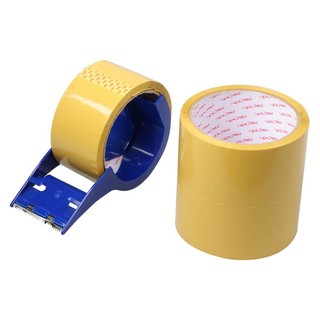 Adhesive tape OPP TAPE AND TAPE CUTTER PACK IN 2"X45Y PACK3 Stationary equipment Home use เทปกาว อุปกรณ์ เทป OPP พร้อม ต