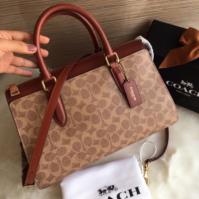 Coach signature bond satchel sale