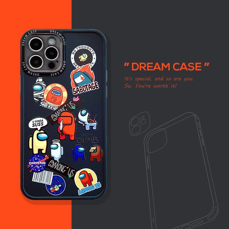 ✐✺Among Us การ์ตูน อวกาศเวอร์วอล์ฟ เคส iphone 12 11 pro max Xr