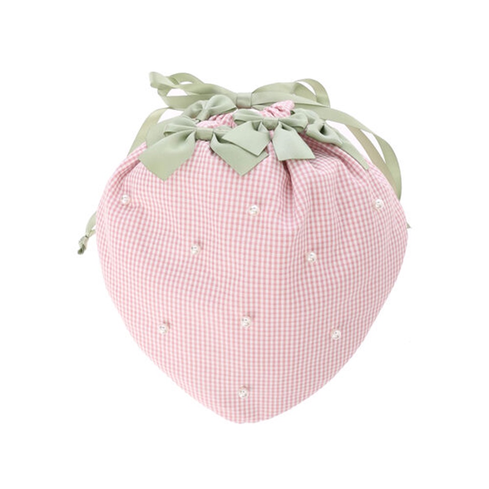 new-collection-strawberry-drawstring-pouch