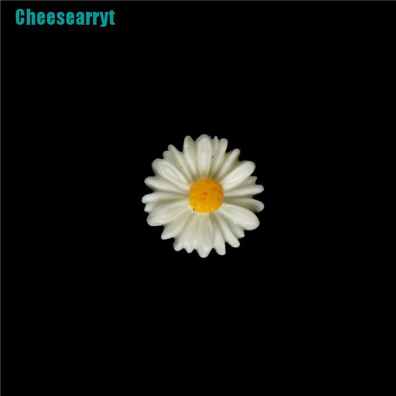 cheesearryt-เครื่องประดับเรซิ่น-รูปดอกเดซี่-สีขาว-diy-50-ชิ้น