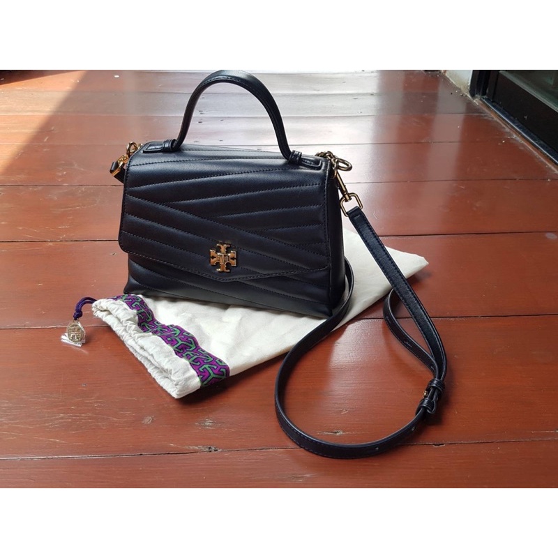 Tory Burch (Kira Chevron TopHandle Satchel) Shopee Thailand
