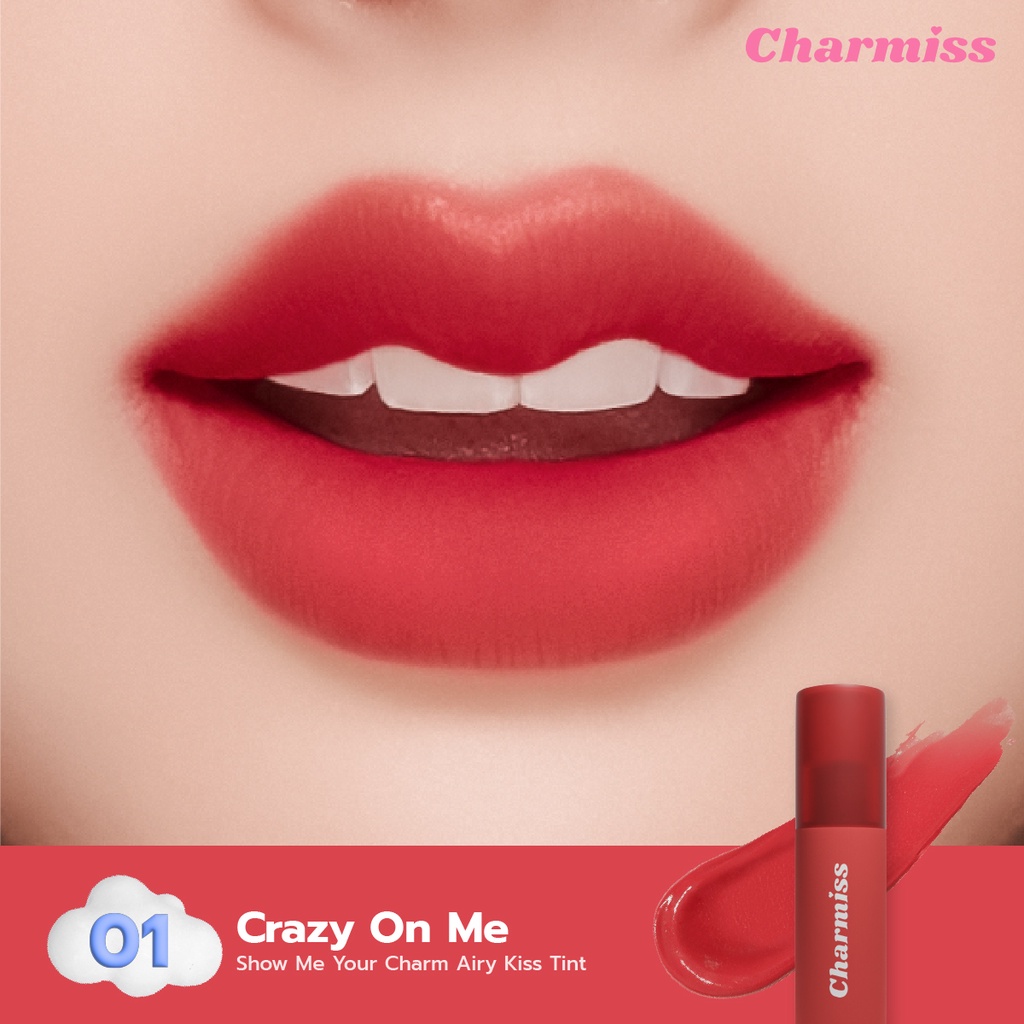 charmiss-show-me-your-charm-airy-kiss-tint-ลิปแมทท์ปากละมุน-เบานุ่มเหมือนจุ๊บเมฆ