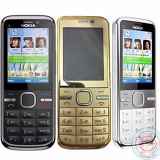 โทรศัพท์มือถือโนเกียปุ่มกด NOKIA C5 (สีดำ)  3G/4G รุ่นใหม่2020  รองรับภาษาไทย