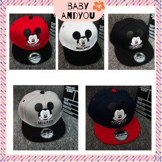 สินค้าพร้อมส่ง หมวกเด็ก เด็กโต หมวกแฟชั่น หมวกแก๊ป Baby hat  มิกกี้เมาส์