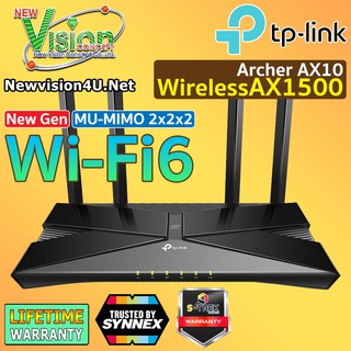 ภาพหน้าปกสินค้าTP-LINK Archer AX10 WirelessAX1500 Wi-Fi 6 Router shipped by Kerry express ที่เกี่ยวข้อง