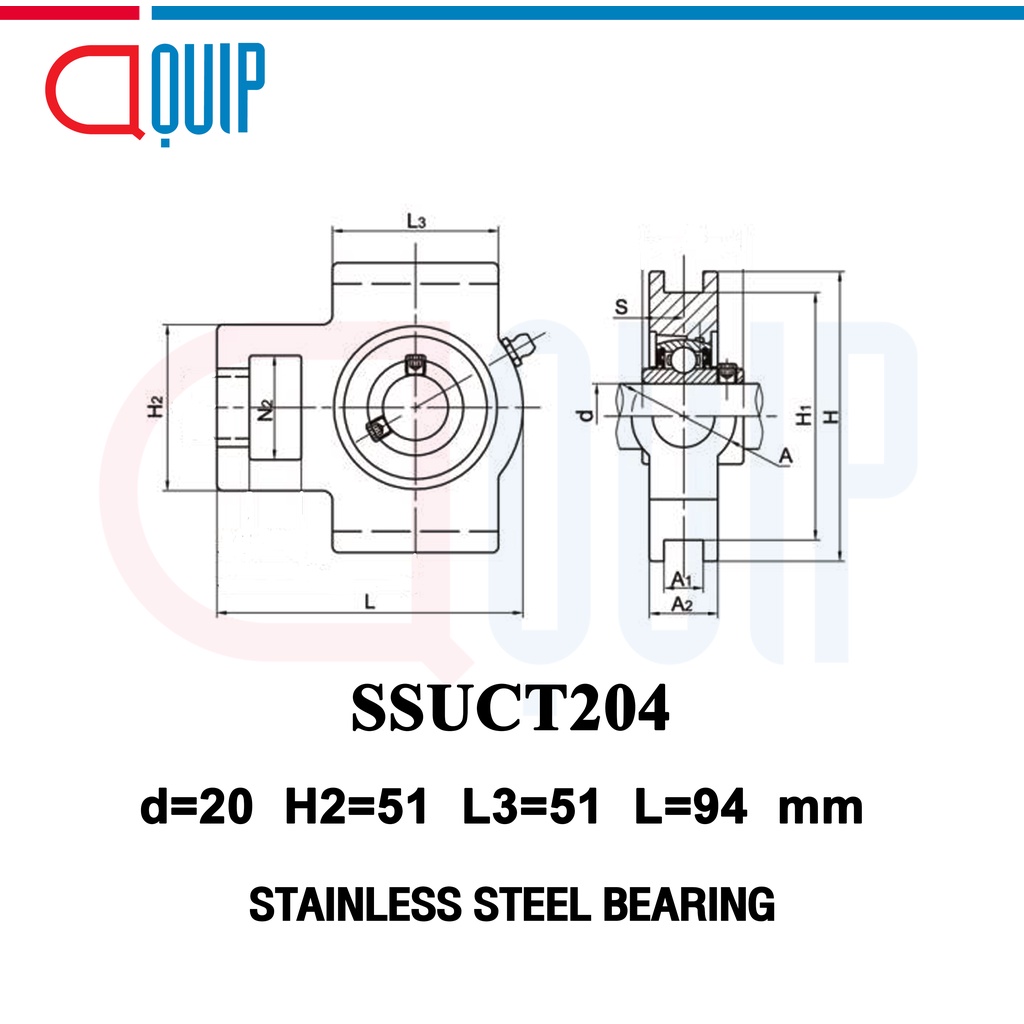 ssuct204-ldk-ตลับลูกปืนตุ๊กตา-สเตนแลส-suct204-stainless-steel-bearing-ssuct-204-เพลา-20-มม