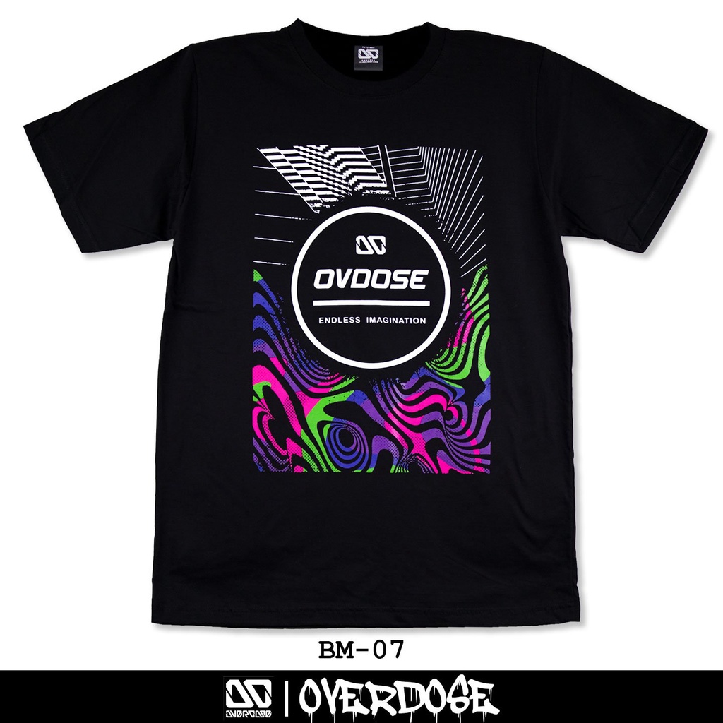 overdose-t-shirt-เสื้อยืดคอกลม-สีดำ-รหัส-bm-07-โอเวอโดส