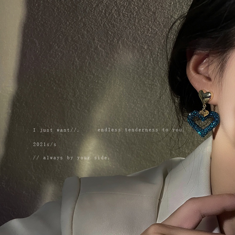925-silver-needle-set-rhinestone-love-stud-earrings-female-2022-temperament-hollow-earrings-personality-earrings-for-gir