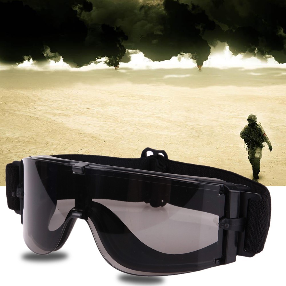 ภาพหน้าปกสินค้าPromo ชุดแว่นตาเพนท์บอล กันแดด สำหรับยุทธวิธีทางทหาร กิจกรรมกลางเเจ้ง