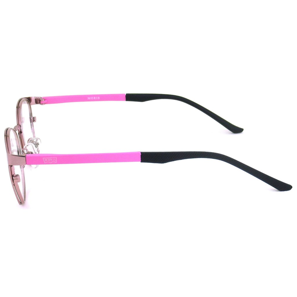 moris-แว่นตา-รุ่น-3215-สีชมพู-กรอบแว่นตา-สำหรับตัดเลนส์-วัสดุ-สแตนเลสสตีล-ขาข้อต่อ