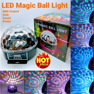 Magic Ball Light DMX 220v เมจิกบอลดิสโก้ ไฟดิสโก้เธค ไฟเธค ไฟปาตี้ ไฟตื้ด กระพริบตามจังหวะเสียงเพลง
