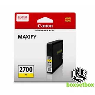 หมึกCanon PIG-2700Y สีเหลือง ใช้กับ MAXIFY iB4070 iB4170 BM5070 MB5170 MB5370 MB5470
